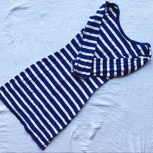 Blue and white striped Express mini dress SZ xs